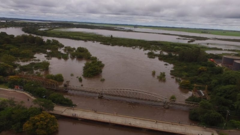 Enchente em Alegrete 1- crédito reprodução Facebook Prefeitura de Alegrete.