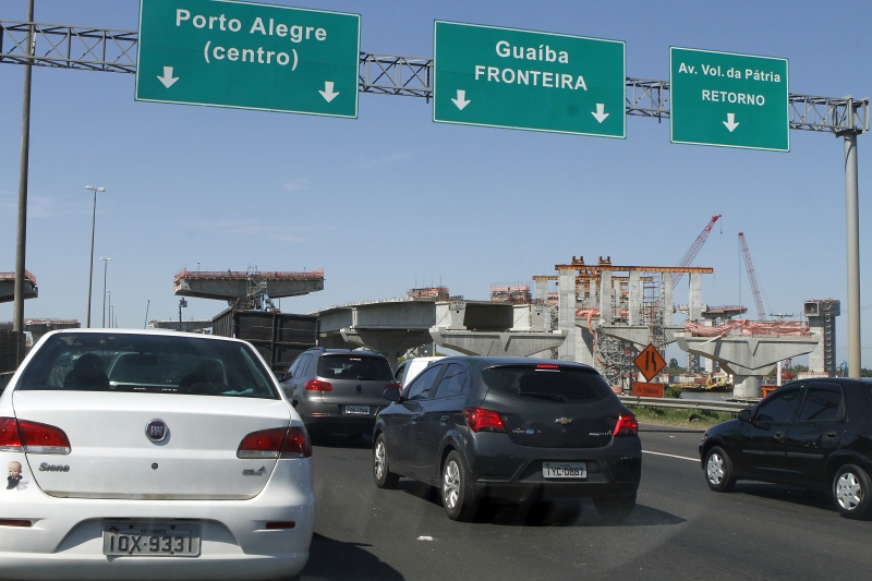 Bloqueio será total no sábado, com liberação prevista para domingo após obras na nova ponte do Guaíba 