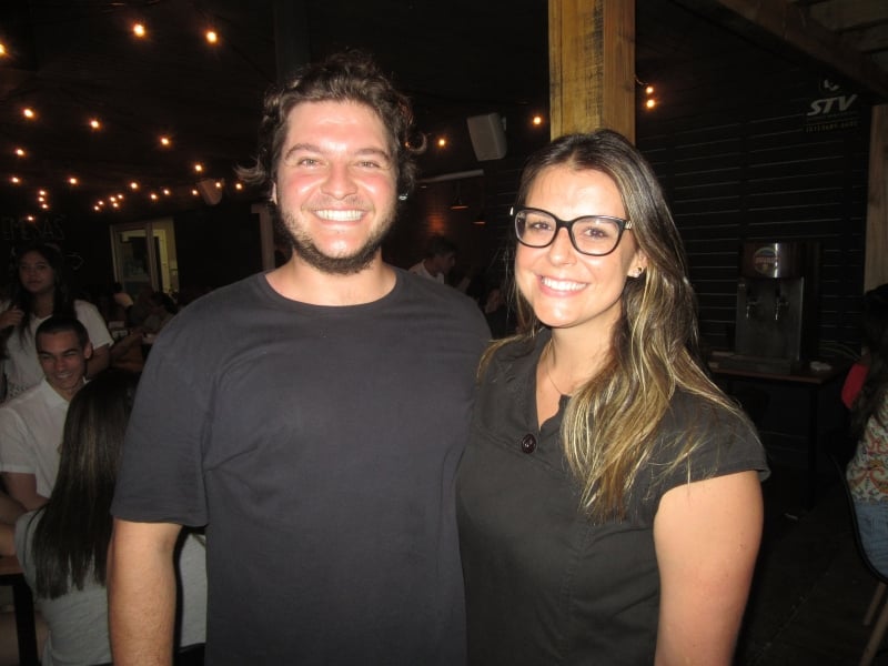 Fernando Duarte Martins com a arquiteta Paula Meneghel