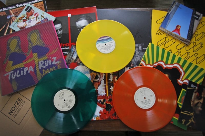 Discos de viníl do Noize Record Club