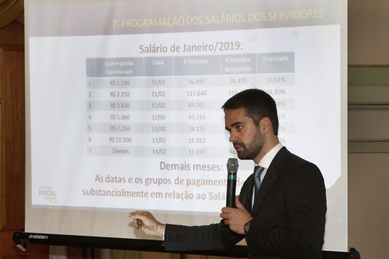 Governador mantém promessa de colocar salários em dia ainda no primeiro ano