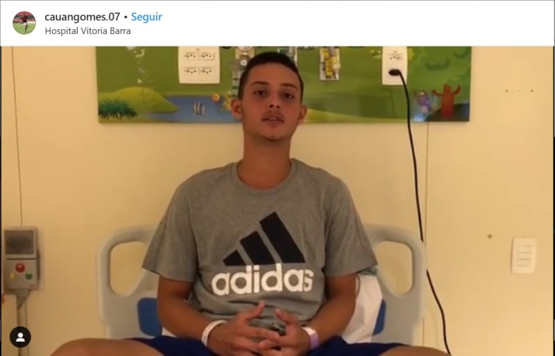 Jovem foi um dos sobreviventes do incêndio que atingiu na sexta-feira (8) o CT do Flamengo