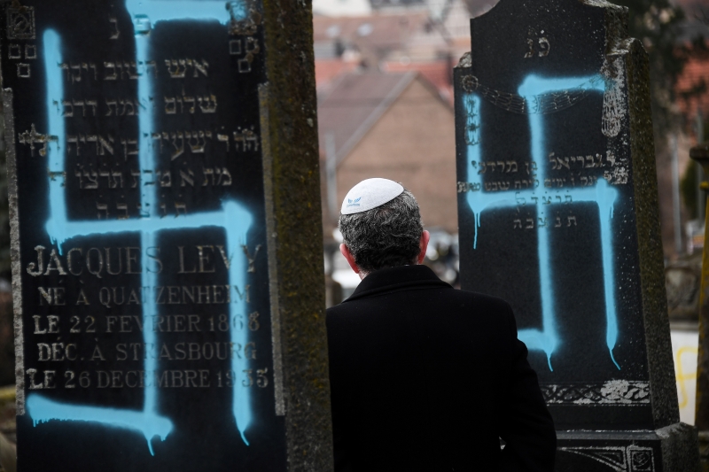 Número de atos antissemitas subiu 74% no país em 2018