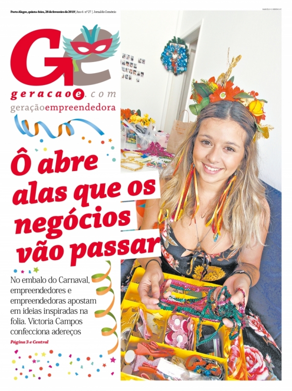 Capa GeraçãoE, 28 de fevereiro de 2019 Foto: /REPRODUÇÃO/JC