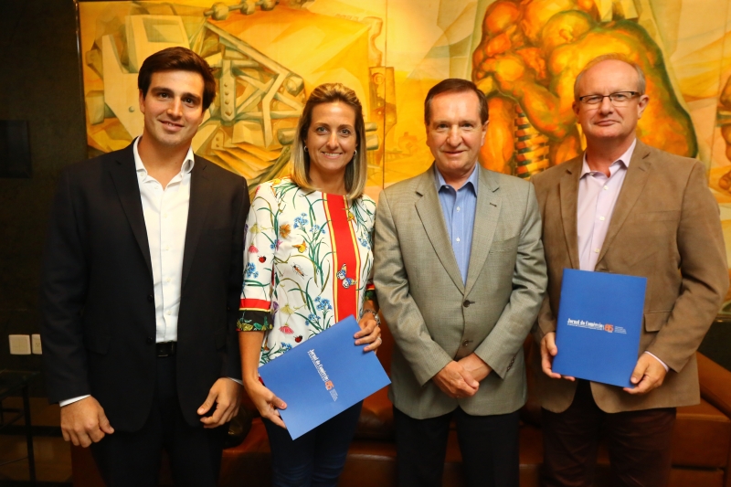 Simone Leite e Paulo Fritzen anunciaram iniciativa em visita ao Jornal do Comércio