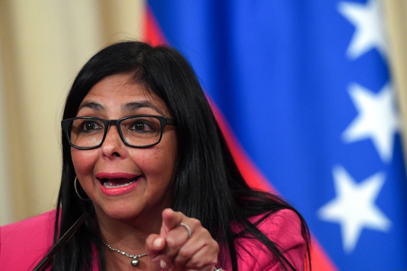 Vice-presidente da Venezuela, Delcy Rodríguez não adiantou que medidas podem ser tomadas contra Guaidó