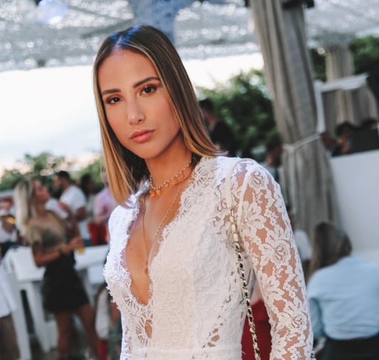 Stéphane Rangel levou beleza e elegância à folia de Jurerê. 