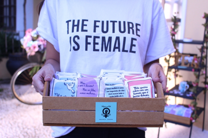The Feminist Tea produz chás inspirados em ícones da atualidade Foto: DIVULGAÇÃO/JC