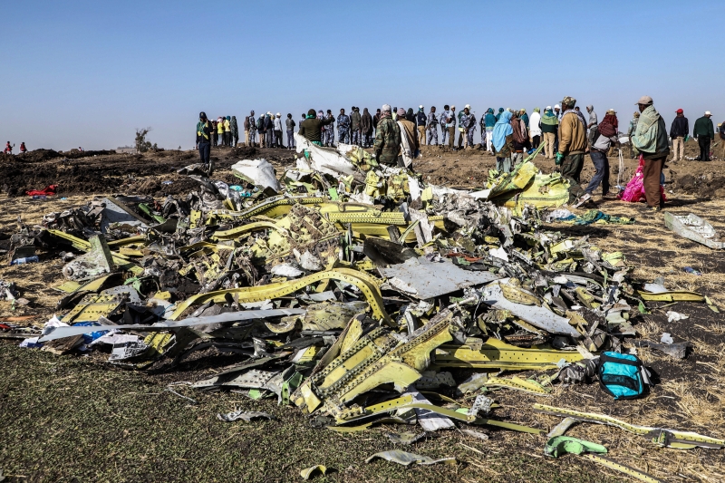 Aeronave está proibida de voar na maioria dos países, após um acidente da Ethiopian Airlines no domingo