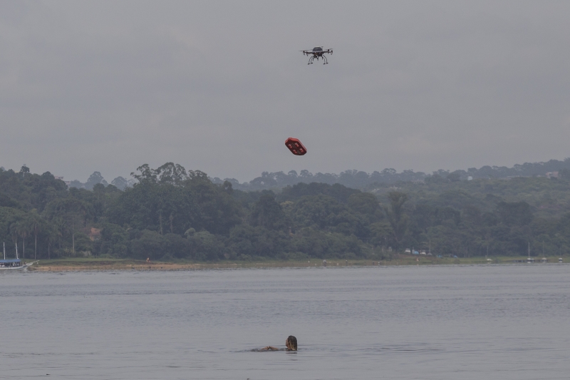 Em São Paulo, equipamento já foi usado pelos bombeiros na represa Guarapiranga