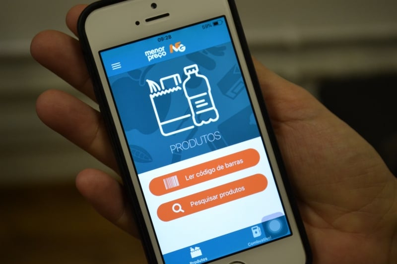App serve de consulta a preços ao consumidor final de produtos do varejo e combustíveis