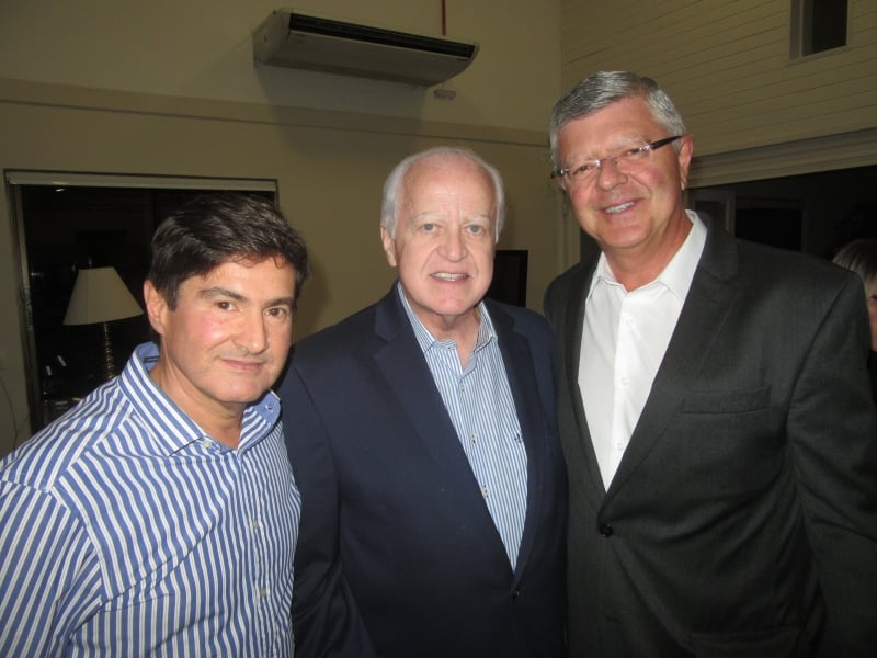 Sérgio Beck, Eduardo Oltramari e Artur Garrastazu Gomes Ferreira no Country Club 