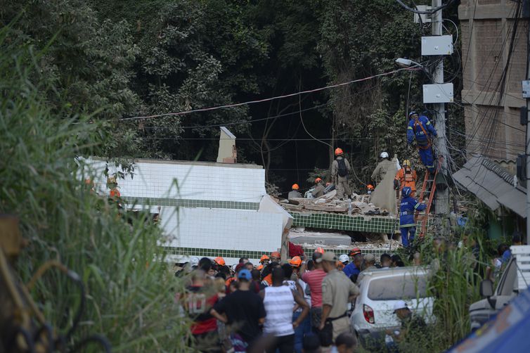 Desabamento de dois prédios na comunidade da Muzema, no cidade do Rio de Janeiro, deixou 16 mortos