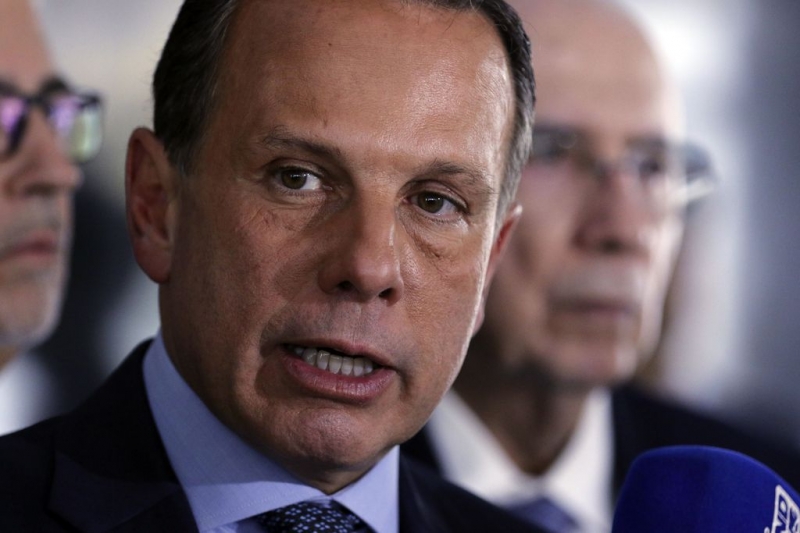 Governador paulista, João Doria, tem alternado postura de alinhamento e distanciamento de Bolsonaro