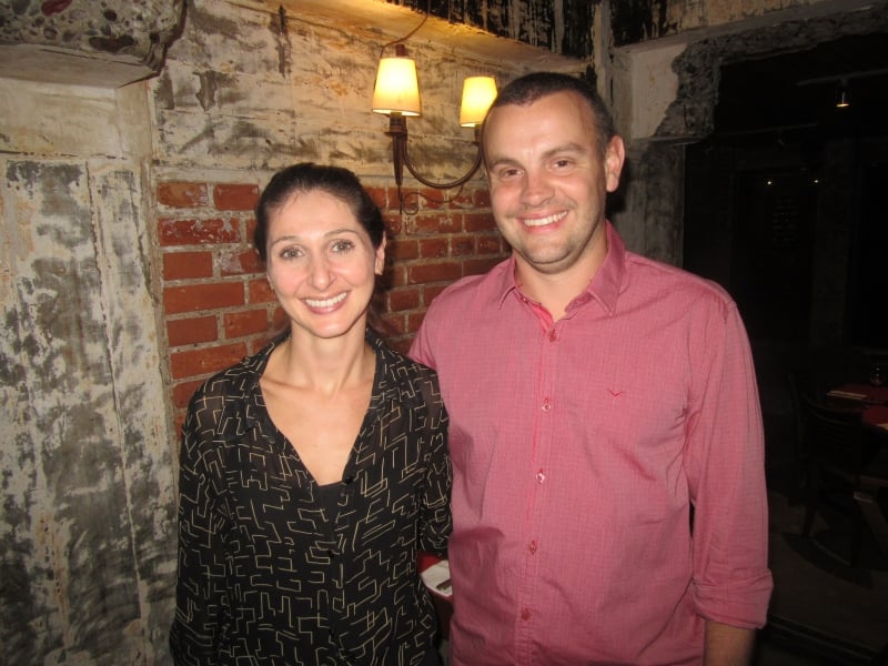 Nicole Facin e Rodrigo Facin na Cantina Famiglia Facin 