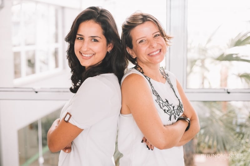 Susana Zaman e Luciana Cattony, criadoras
do projeto Maternidade nas Empresas Foto: Maternidade nas Empresas/Divulgação/JC