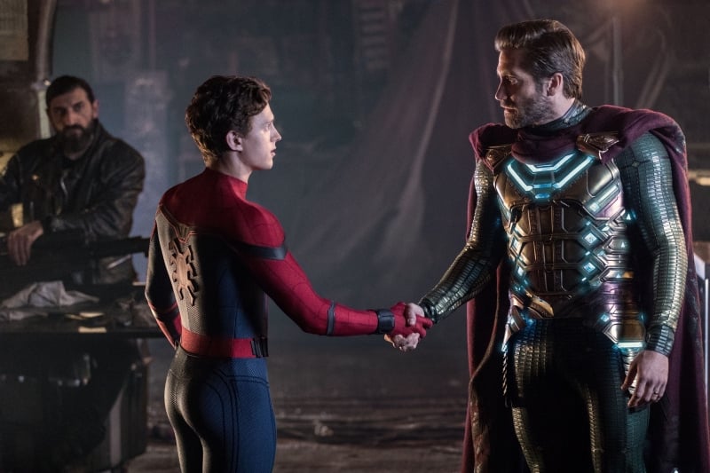 Tom Holland e Jake Gyllenhaal em 'Homem-Aranha: longe de casa'