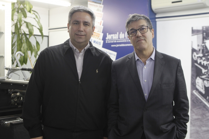 Plentz, diretor de mercado, e Cunha, diretor-presidente