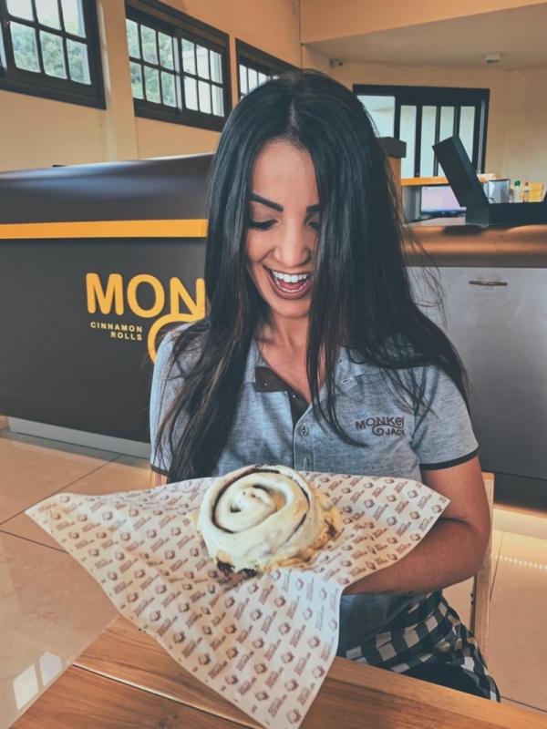 Paula Peretto, empreendedora 
da Monkey Jack Foto: MONKEY JACK/DIVULGA&Ccedil;&Atilde;O/JC