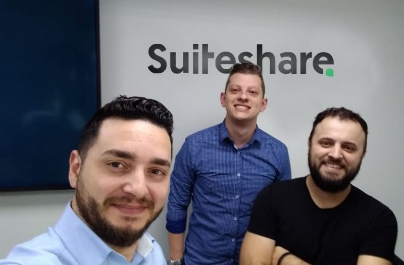 Marlon Candido, Marcelo Wagner e Maicon Ferreira, sócios da startup