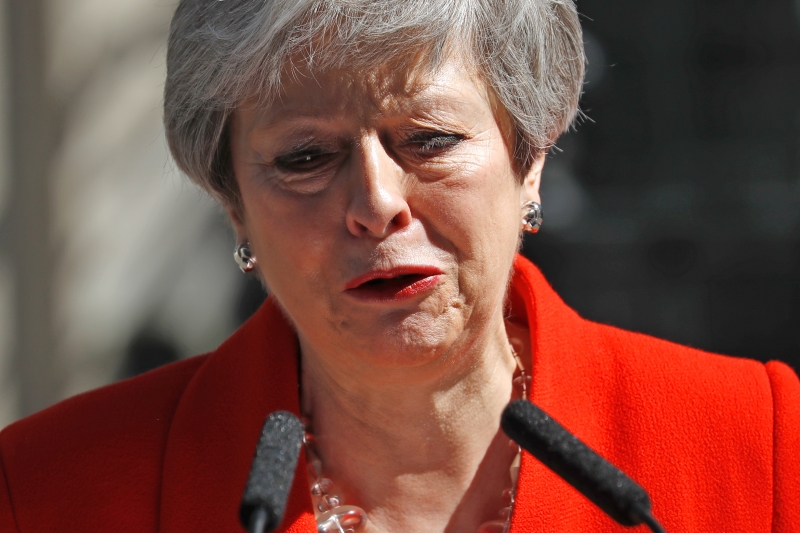 Theresa May renunciou ao cargo de primeira-ministra nesta sexta-feira (24)