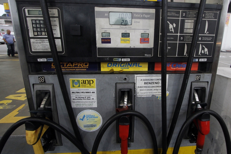 Em São Paulo, o litro da gasolina subiu 0,02%, de R$ 4,086 para R$ 4,087, em média