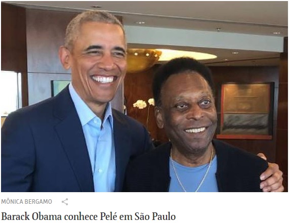 Encontro com o jogador ocorreu no hotel Hilton, onde Obama está hospedado, informou colunista 