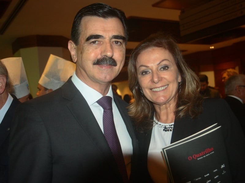 Otomar e Rosa Vivian no Teatro do Bourbon Country