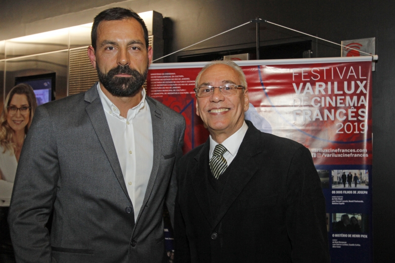 Patrice Pauc e José Vicente Torre na abertura do Festival Varilux de Cinema Francês