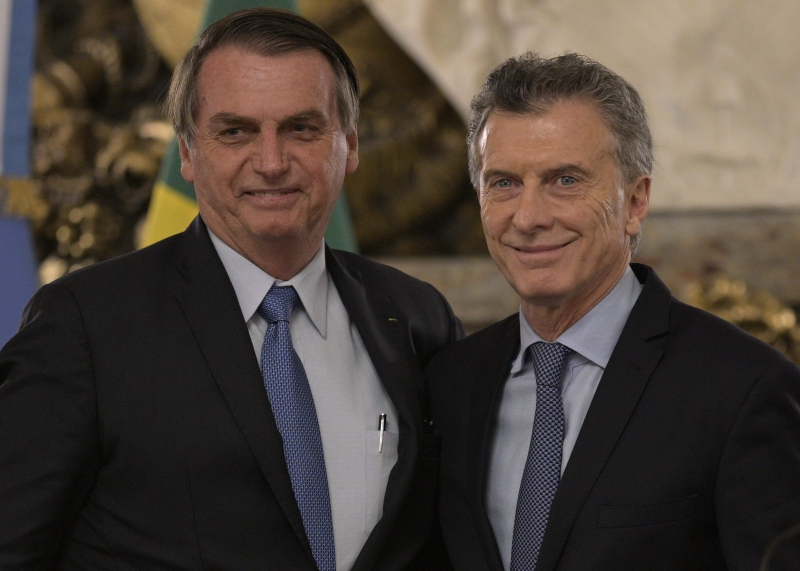 Bolsonaro e Macri estão trabalhando para fechar aliança com os EUA
