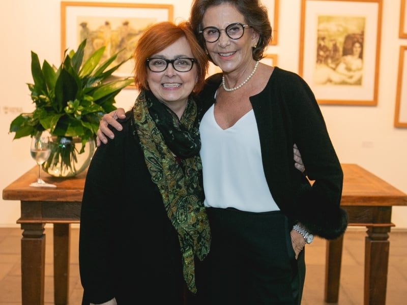 Margarida Peixoto com a autora Anna Mariano no CMC