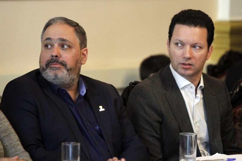 Marchezan (direita) demitiu grande parte dos funcionários do gabinete do vice Paim (esquerda)