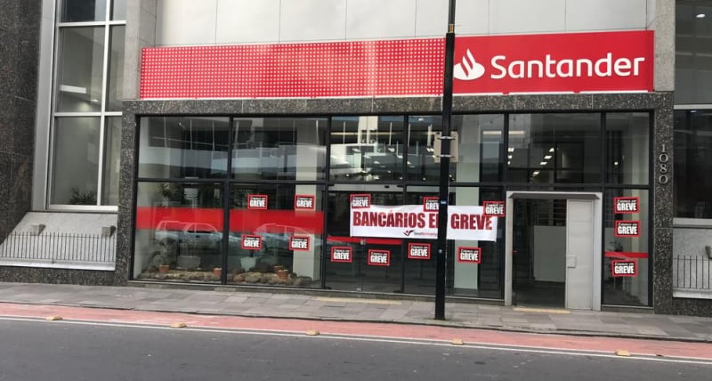 Agência do Banco do Brasil, Caixa Econômica Federal, Itaú, Bradesco e Santander ficaram fechadas  