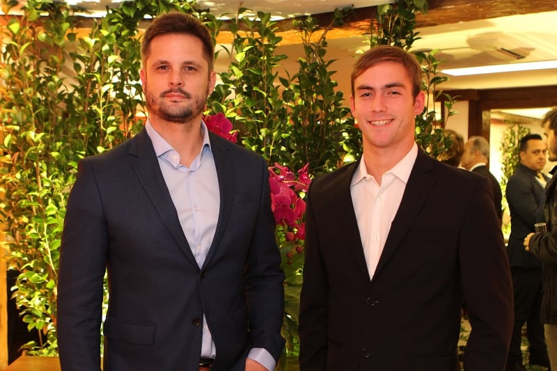 João Francisco Hack e  João Johannpeter recepcionaram os convidados