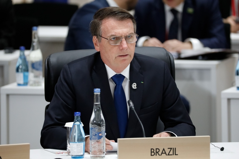 Bolsonaro voltou a criticar a pressão dos governos francês e alemão sobre a política ambiental do Brasil