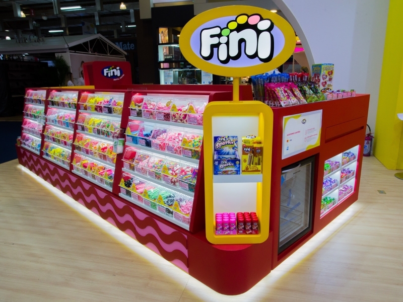 Novo quiosque da Fini, apresentado na ABF Expo 2019 Foto: FINI/DIVULGAÇÃO/JC