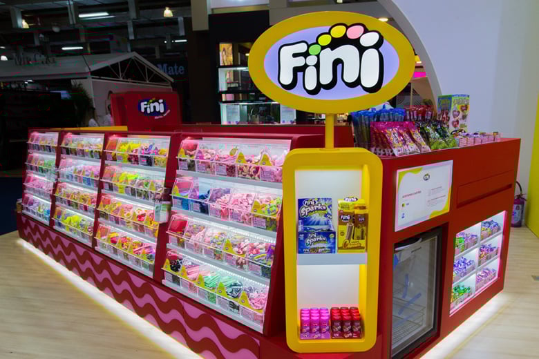 Novo quiosque da Fini, apresentado na ABF Expo 2019 - Corte para o Facebook Foto: FINI/DIVULGAÇÃO/JC