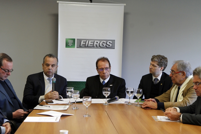 Secretário especial de Previdência e Trabalho Rogério Marinho em reunião com empresários na FIERGS