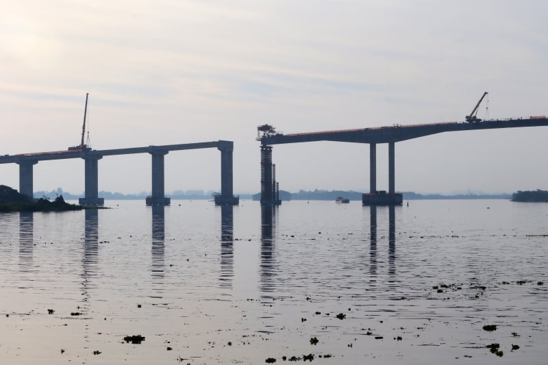 Iniciadas em 2014, obras da segunda ponte devem ser concluídas até o ano que vem