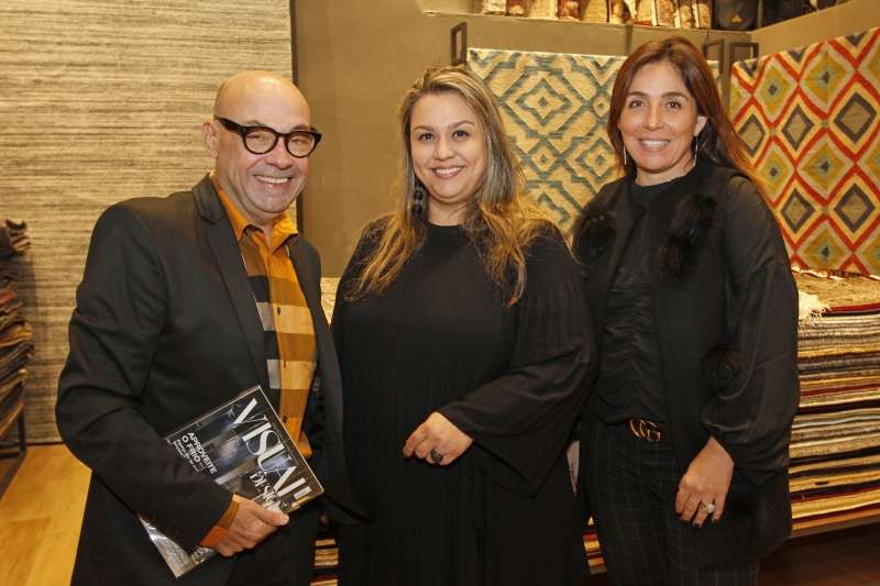 Décio Muniz, Rosana Costa e Karen Feldman no concorrido evento
