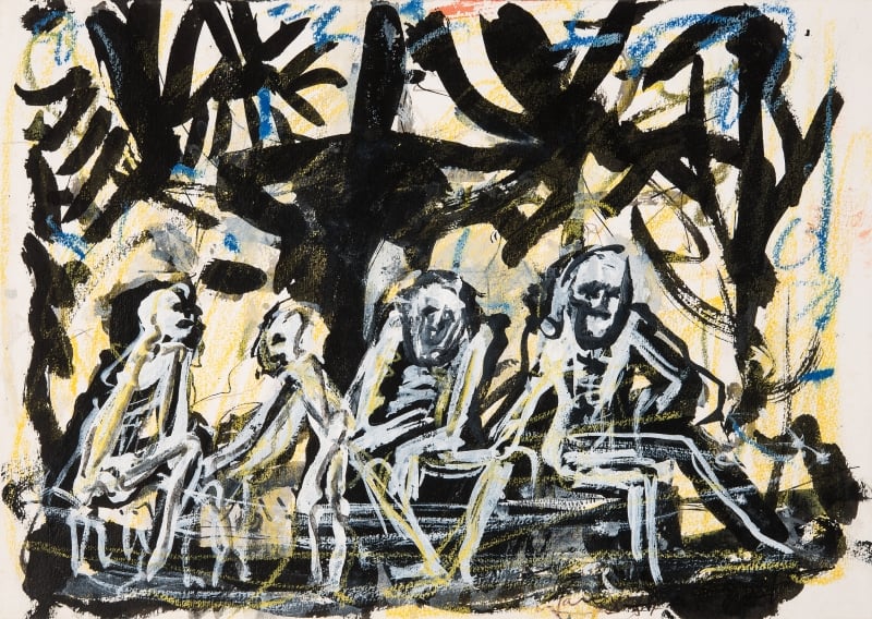 A miséria humana captada pelo artista: tela Mendigos do Parque da Redenção