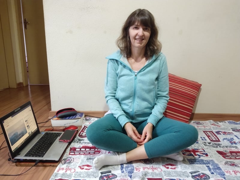 Luciane oferece o servi&ccedil;o como b&ocirc;nus no in&iacute;cio e no fim dos encontros Foto: Mauro Belo Schneider/Especial/JC