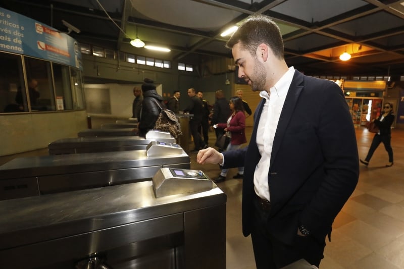 ESTEIO, RS, BRASIL, 26.08.2019. 42 EXPOINTER. Governador se desloca de trensub, de Porto Alegre at o municpio de esteio onde  realizada a 42 edio da expointer. Foto: Itamar Aguiar/Palcio Piratini
      Caption
