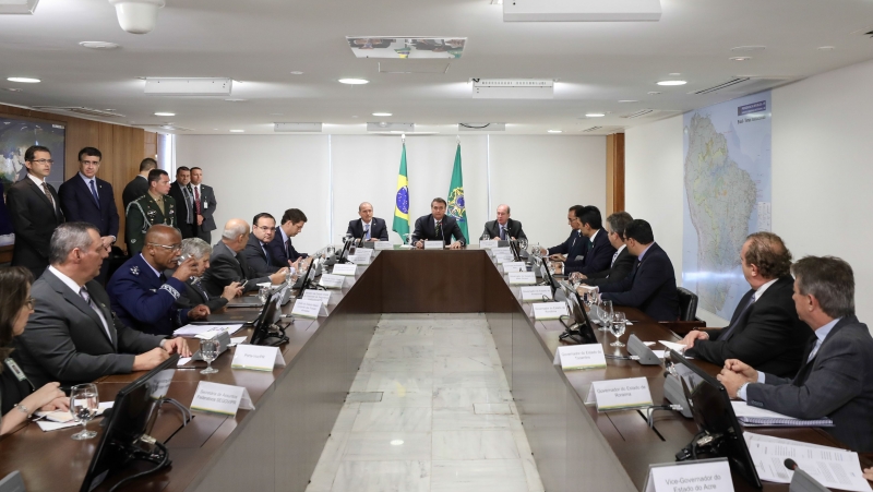 Jair Bolsonaro usou reunião com governadores para criticar demarcações
