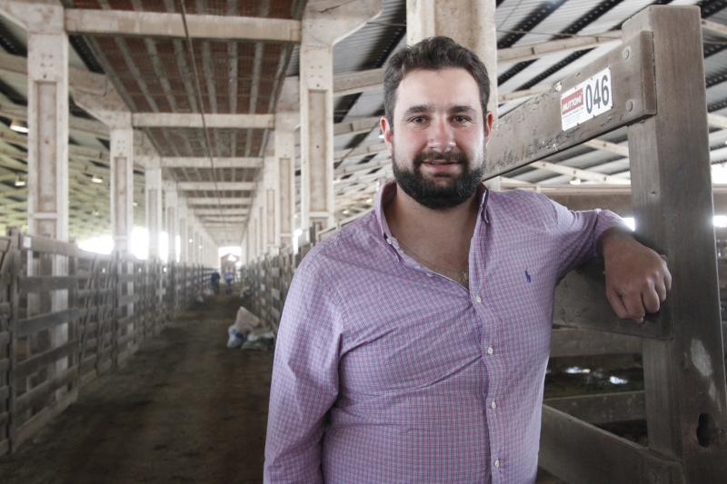 Matheus Spolidoro tem plantação de soja e criação de gado em São Gabriel Foto: LUIZA PRADO/JC