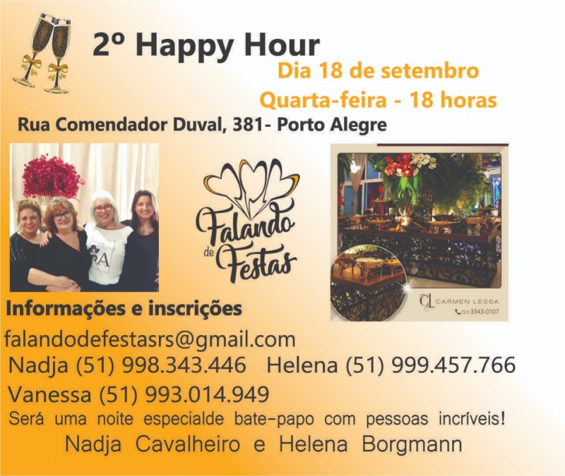 2� Happy Hour Falando de Festas