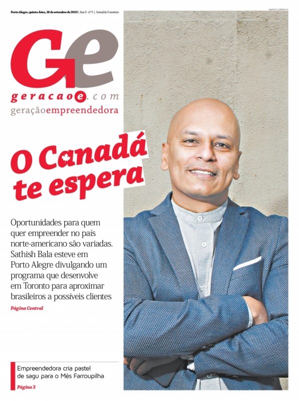 O indiano Sathish Bala esteve no Brasil para falar de um programa que aproxima empreendedores brasileiros do Canadá