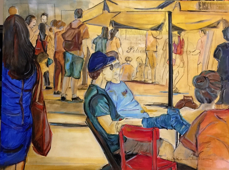 'Lugar e não lugar' mostra pinturas que remetem ao conceito de espaço e indivíduo na sobremodernidade