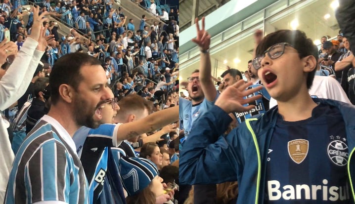 Torcida tricolor vibrou e sofreu durante a partida contra o Flamengo em plena Arena
