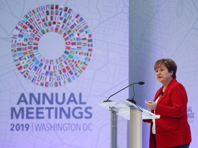 Georgieva fez seu primeiro discurso como diretora-gerente do FMI